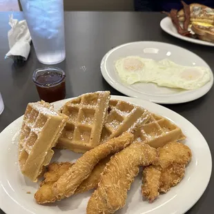 food, waffles