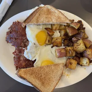 Founders Hash and Eggs