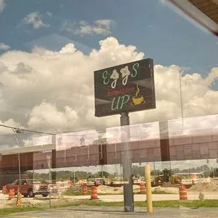 Eggs Up next to highway 60.