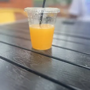 Freshly squeezed orange juice