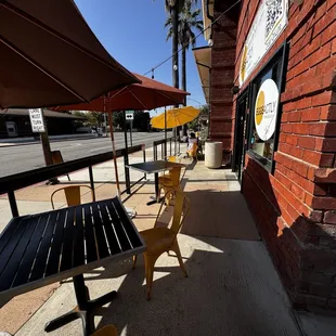 Outside seating