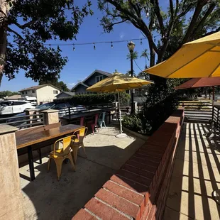 More outside seating