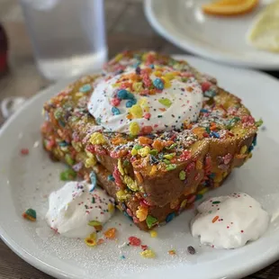 Fruity pebbles French toast