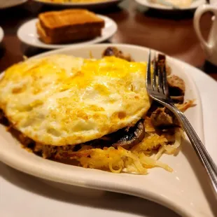 a plate of food on a table