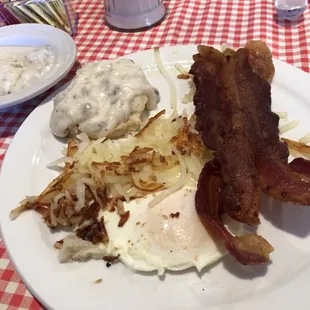 bacon and hash browns
