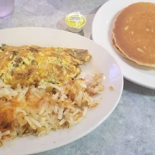 I ordered a jalapeno steak omelette.