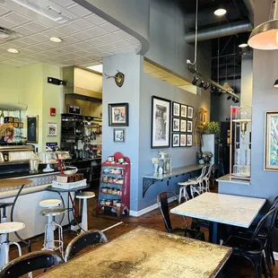 the interior of a restaurant