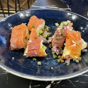 Smoked Salmon Crostinis