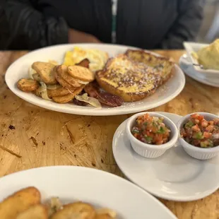  plate of food on a table