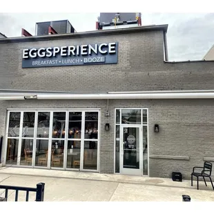 Rear of EGGSPERIENCE @ 4925 W Irving Park Rd, Chicago, IL Breakfast Brunch Lunch Coffees  Nice Friendly Service Good Food.Cool!