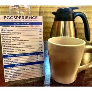 Drinks @ Eggsperience.Elmwood Park, IL Breakfast Lunch Brunch.One of Locations.Big Clean Place Fest Nice Service Good Food.Cool!