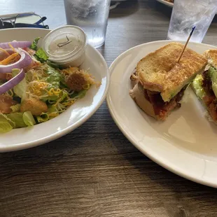 BLTAM with salad