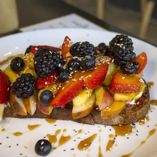 Seasonal Fruit Toast