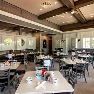 Interior and back room for private parties