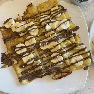 Banana Nutella Crepes