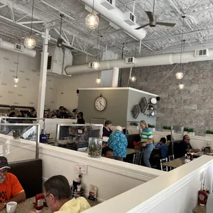 people sitting at the counter