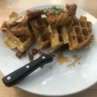 Spicy Cajun Chicken and Waffle