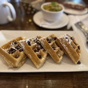 Chocolate chip waffles - very good