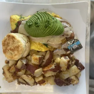 BLT avocado omelet breakfast