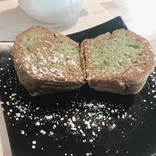 Pistachio grilled muffin