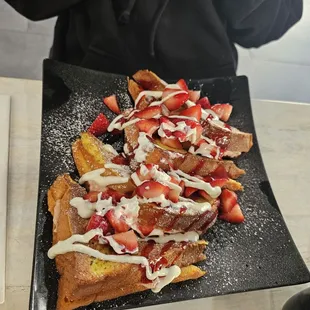 Stuffed strawberry French toast