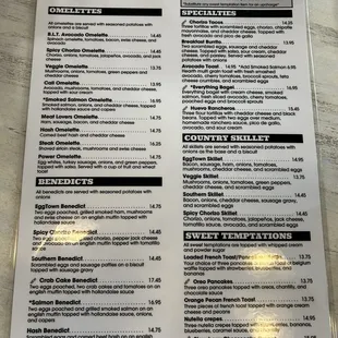Menu front