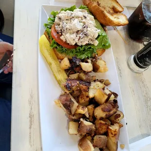 Chicken salad croissant