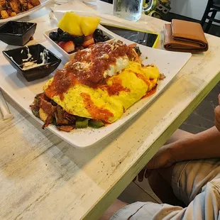 Double special ordered omlet