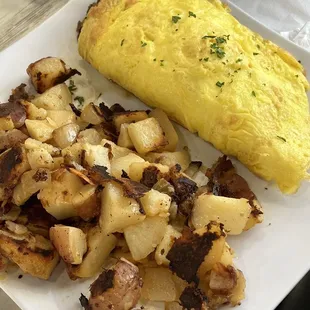 Egg White Steak Omelette