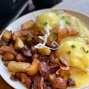 Seafood Benedict (7.5/10) - Wasnt expecting a cooked Salmon for breakfast