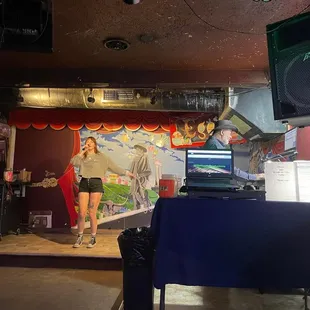 Karaoke stage