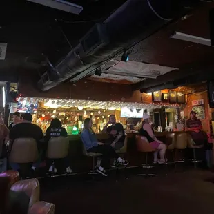 The bar area
