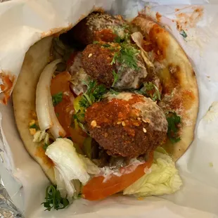 Falafel sandwich