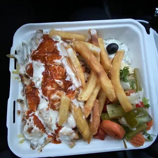 Chicken Over Rice Platter