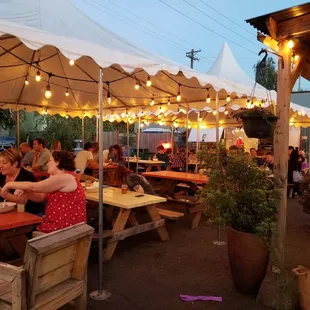Lots of tables and chairs