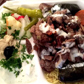 Lamb Over Rice Platter