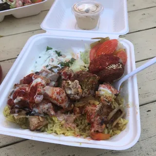 Chicken Over Rice Platter