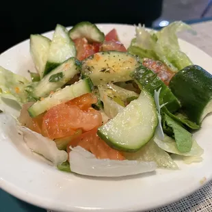 Salad that came with the shish kafta