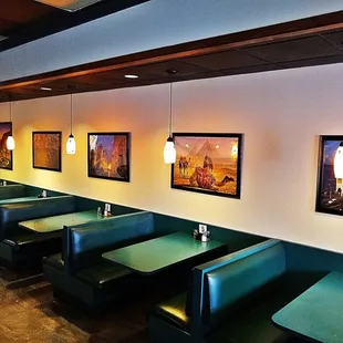 the interior of a restaurant