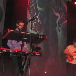 Alt-J on stage in the Egyptian Room