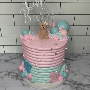 Gender Reveal Cake