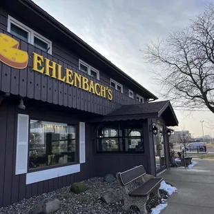 the front of the restaurant