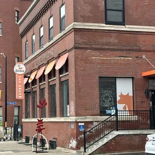 Ice cream shop entrance