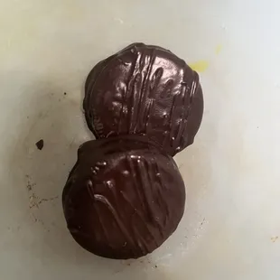 Chocolate covered cookies