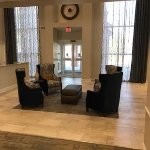 Entry with Draperies and Sheers