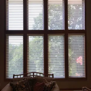 Motorized Silhouettes in open position