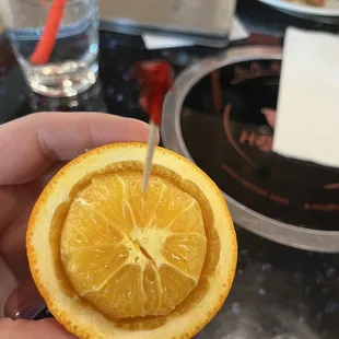 Complementary orange for desert