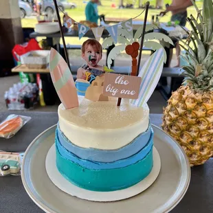 Custom themed cake topper, The Big One theme!