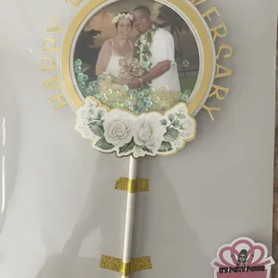 Custom anniversary cake topper!