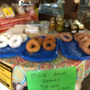 Mast family making fresh Amish donuts